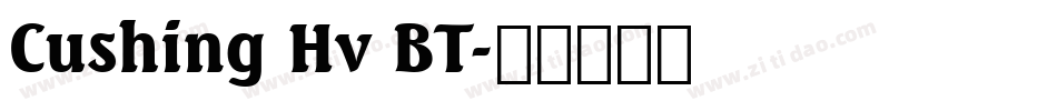 Cushing Hv BT字体转换